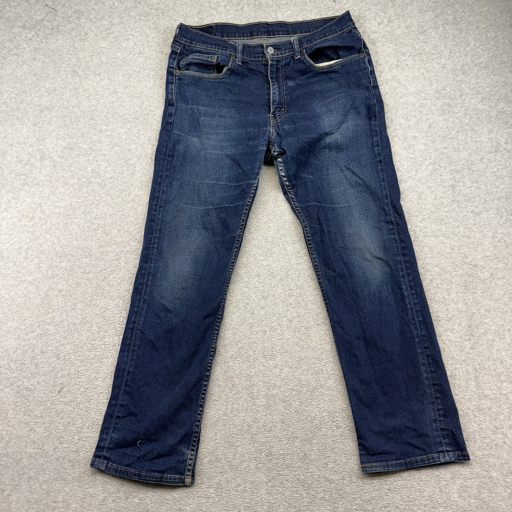 Men's Levi's 559 Relaxed Straight Leg Blue Jeans Men's 34x32 Stretch Denim